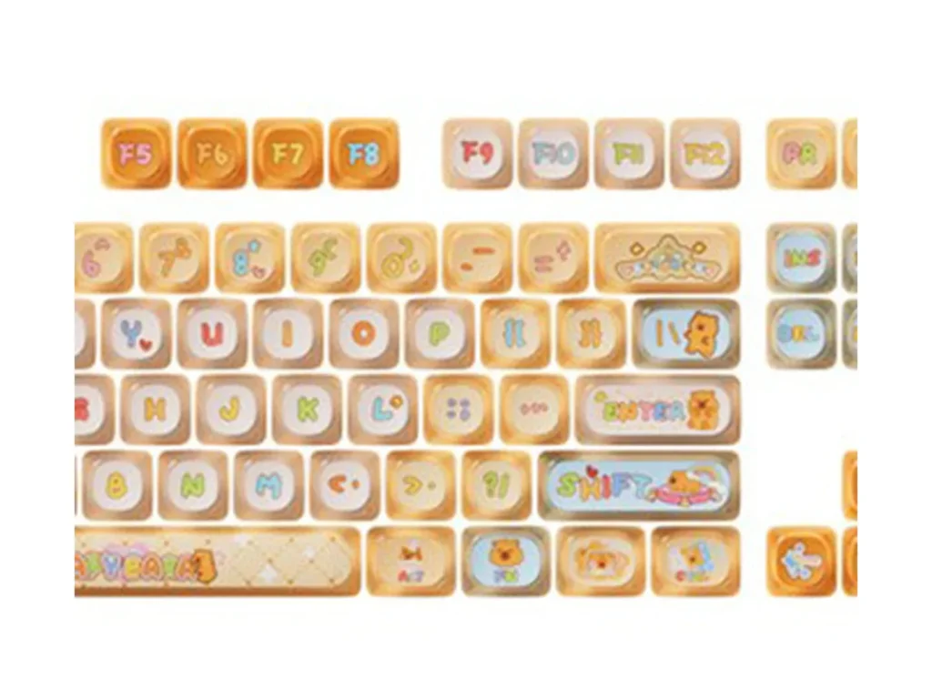 AKKO Capybara Pudding Keycap Set (140-Key) — A themed pudding-style keycap set
