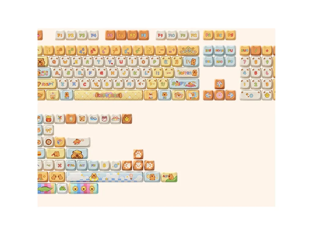 AKKO Capybara Pudding Keycap Set (140-Key) — Fit the full kit to the board