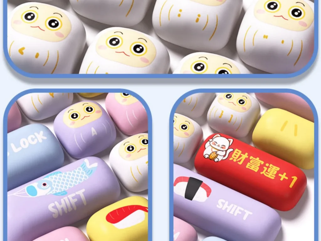 AKKO Heart’s Wish MOG Keycap Set — A rounded profile with a character-led theme