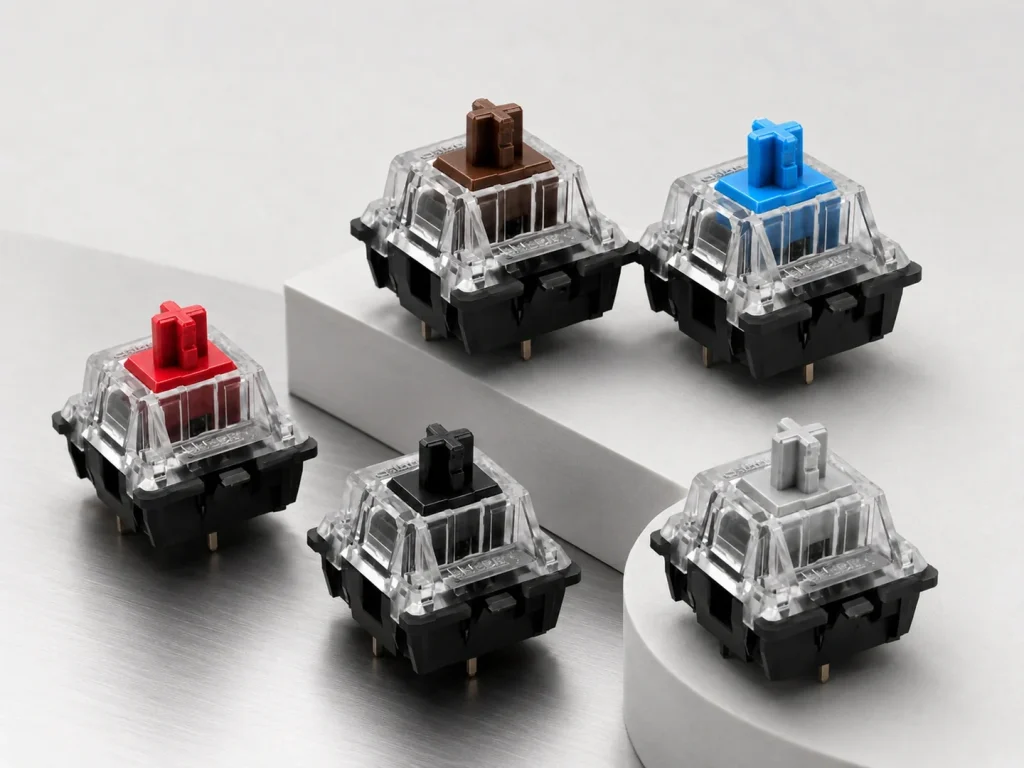 CHERRY MX2A 3-Pin Mechanical Keyboard Switches — Five Familiar CHERRY Profiles, One Three-Pin Format