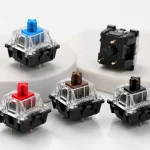 CHERRY MX2A 3-pin switches arranged for keyboard build quantity