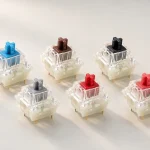 CHERRY MX2A 5-pin switch variants shown together