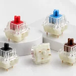 CHERRY MX2A 5-pin switches arranged for keyboard build quantity