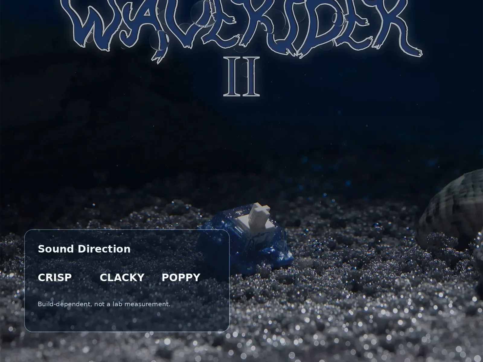 HMX Waverider V2 Tactile Switch — sound profile