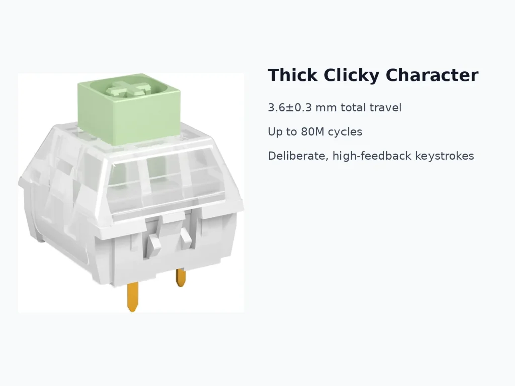 Kailh BOX Jade Switch — A lively clicky tactile direction