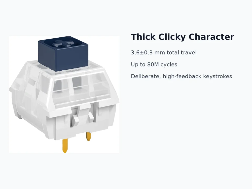 Kailh BOX Navy Switch — Why choose the Navy character