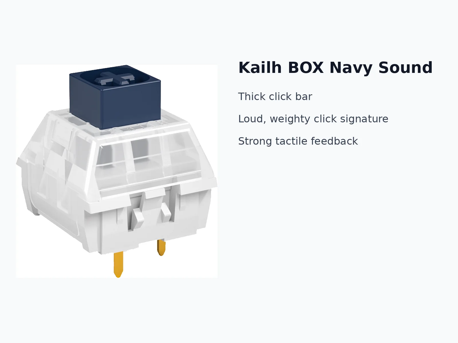 Kailh BOX Navy Switch — sound profile