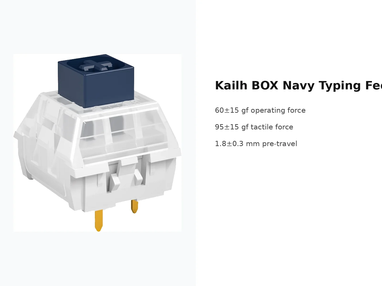 Kailh BOX Navy Switch — typing feel