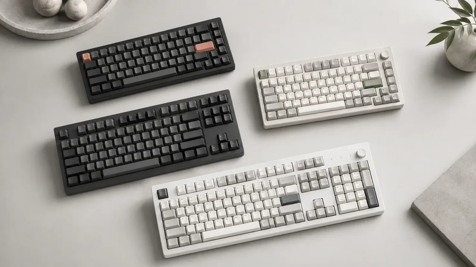 Mechanical keyboards in multiple layouts and sizes