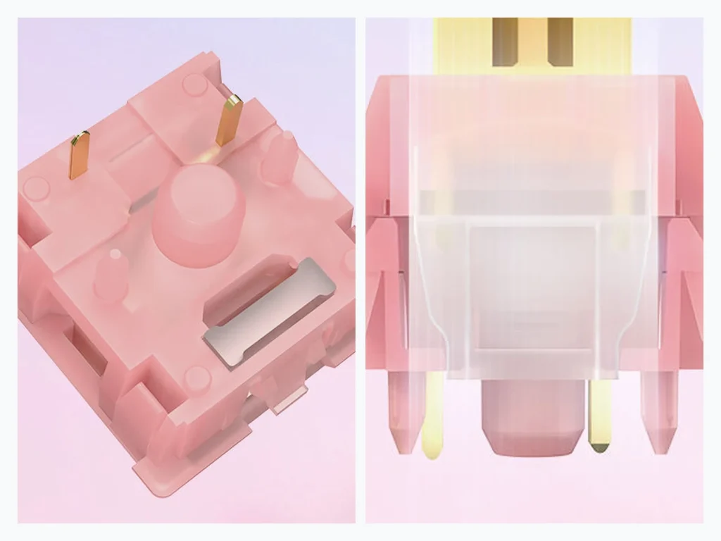 OUTEMU Silent Peach V3 Linear Switch — Five-pin fit with flexible pack sizes