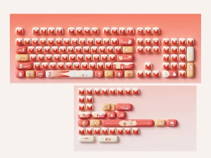 AKKO Bunny Apple MOG Keycap Set (137-Key) keycap