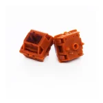 Golden Brown CAP V2 switches, front and underside views; 5-pin version shown