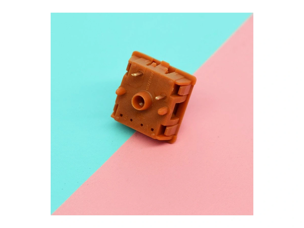 Golden Brown CAP V2 switch underside; 5-pin version shown