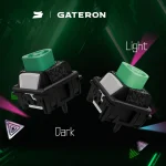 Gateron Magnetic Jade Delta HE Mixed Switch Pack (6 Dark + 4 Light, 10PCS) &mdash; product view