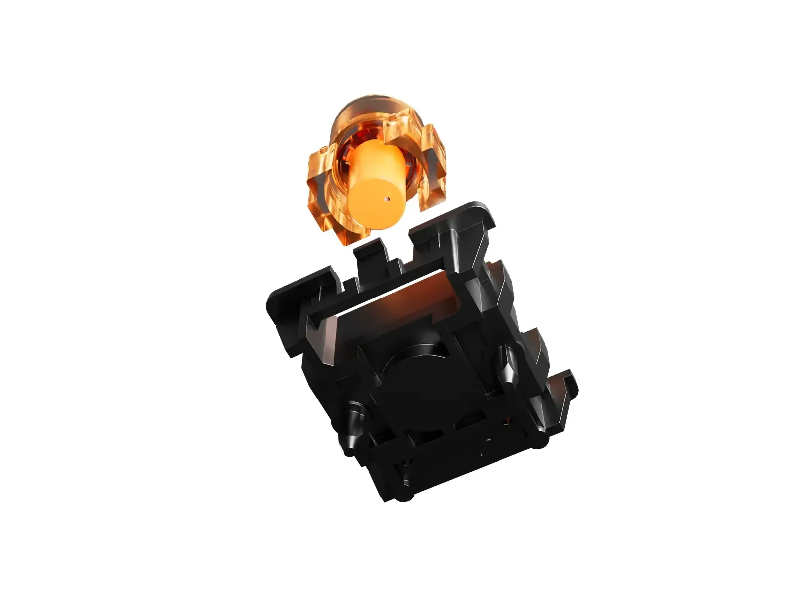 Manufacturer construction illustration of Spark Orange acoustic base; not a new teardown photograph or measured sound result