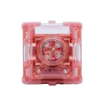Gateron Magnetic Spark Pink switch viewed from above