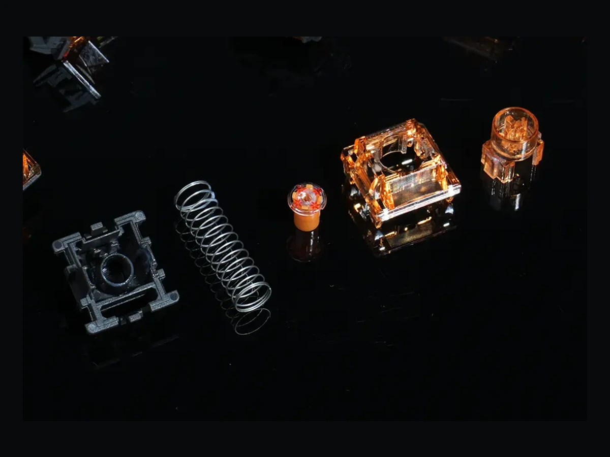 Gateron Magnetic Spark components laid out in the manufacturer gallery